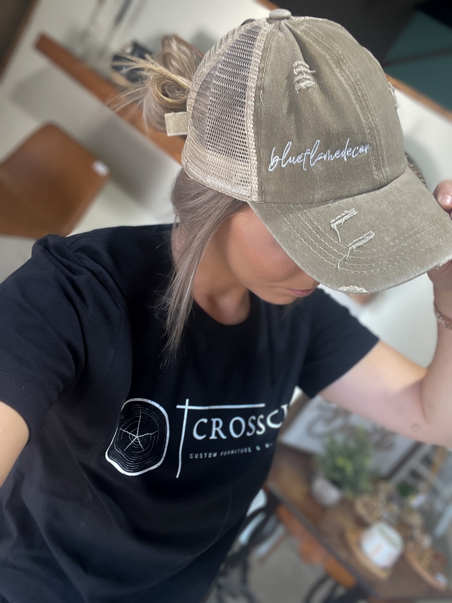 blueflamedecor Logo Embroidered Hat