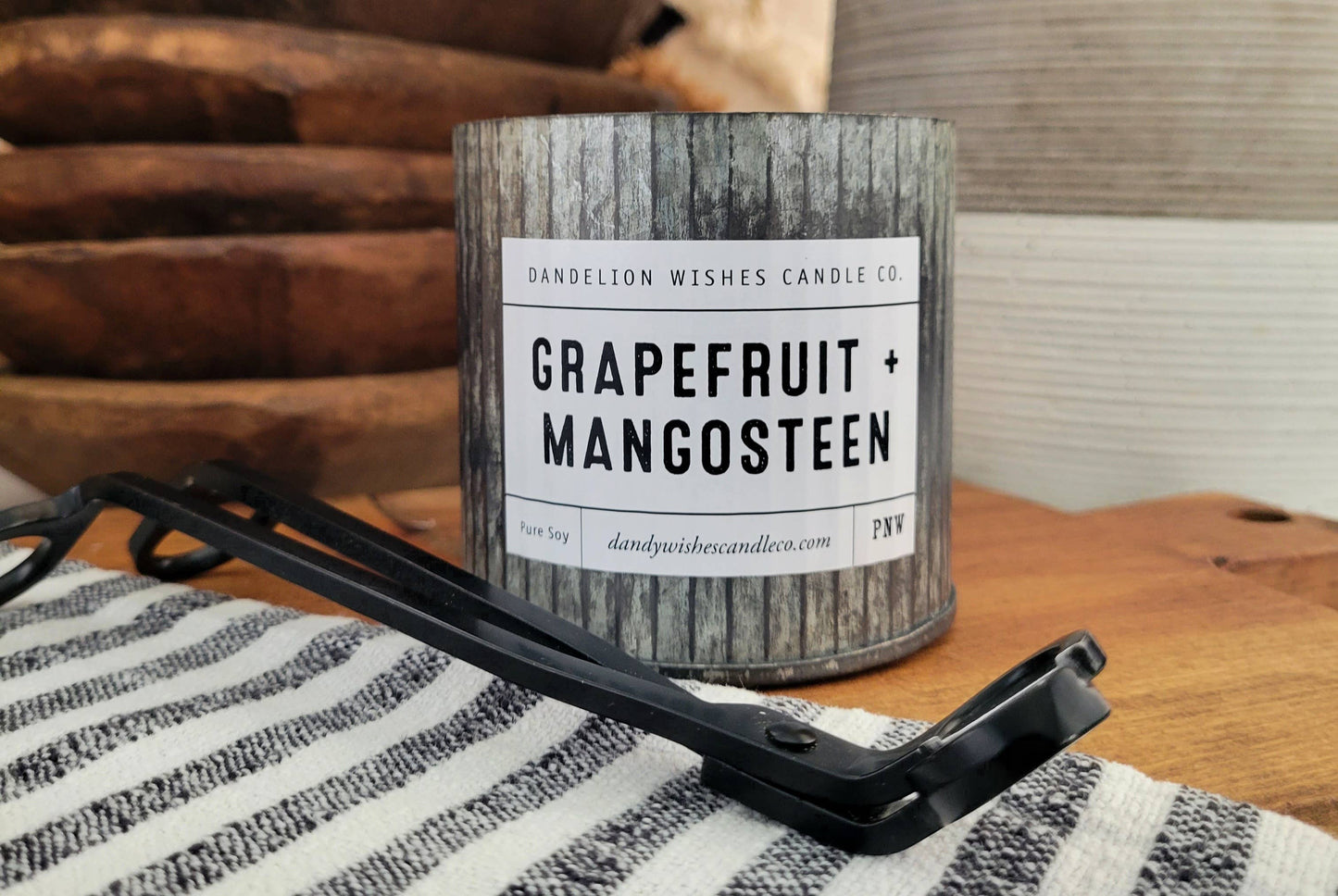 12 oz. Rustic Galvanized Tin Candle: Caramel Tobacco