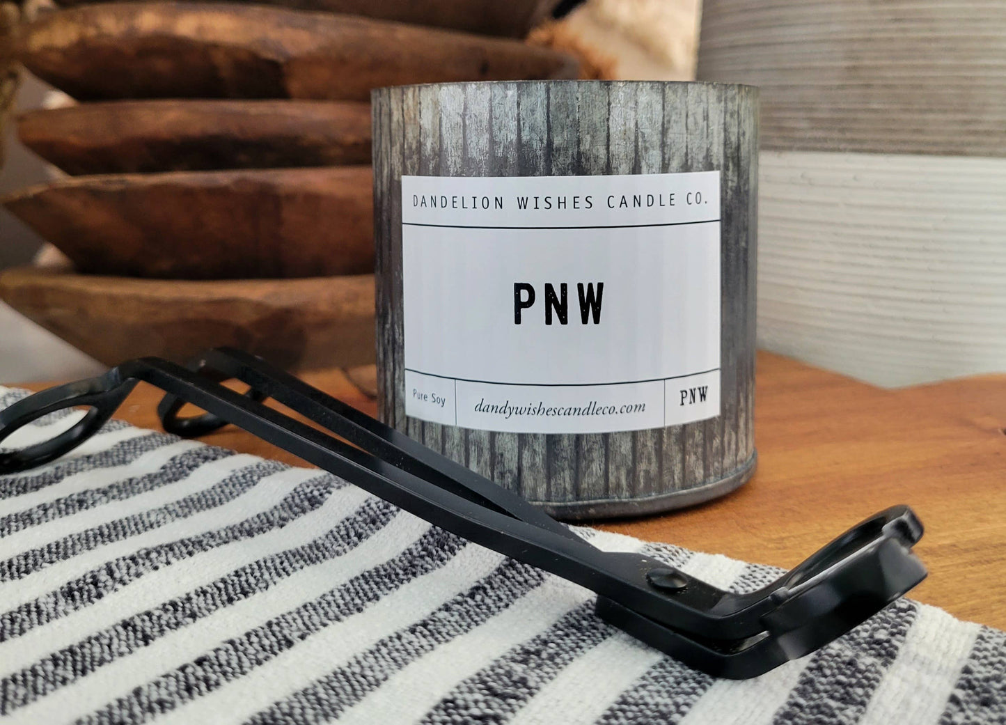 12 oz. Rustic Galvanized Tin Candle: Caramel Tobacco