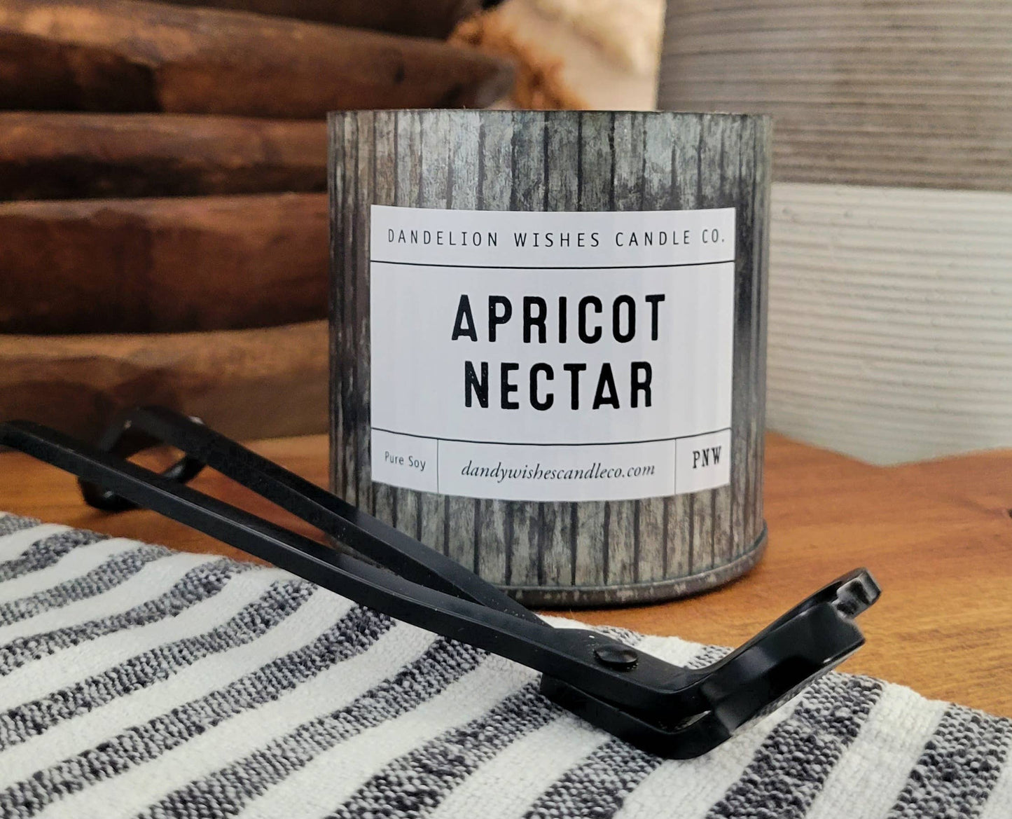 12 oz. Rustic Galvanized Tin Candle: Caramel Tobacco