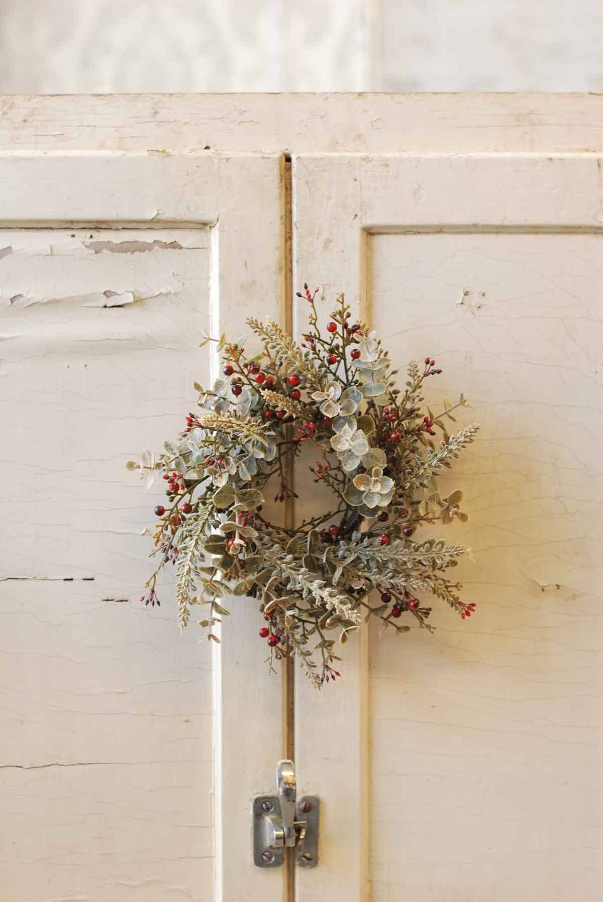Eucalyptus Candle Ring | Red | 10"