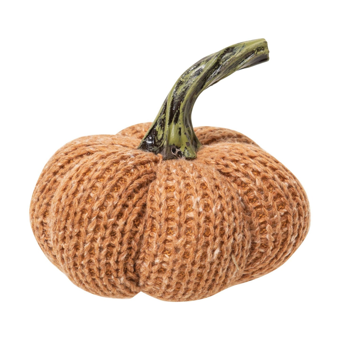 Burnt Orange Knit Pumpkin Small