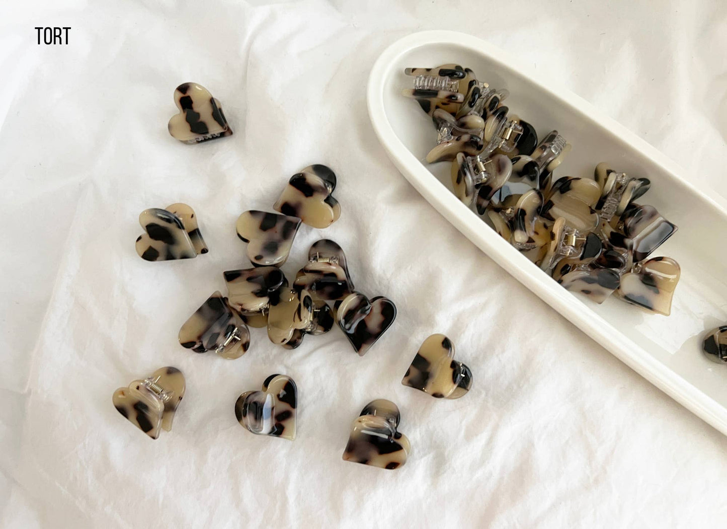 Heart Shape Acetate Hair Clip - DOLCE