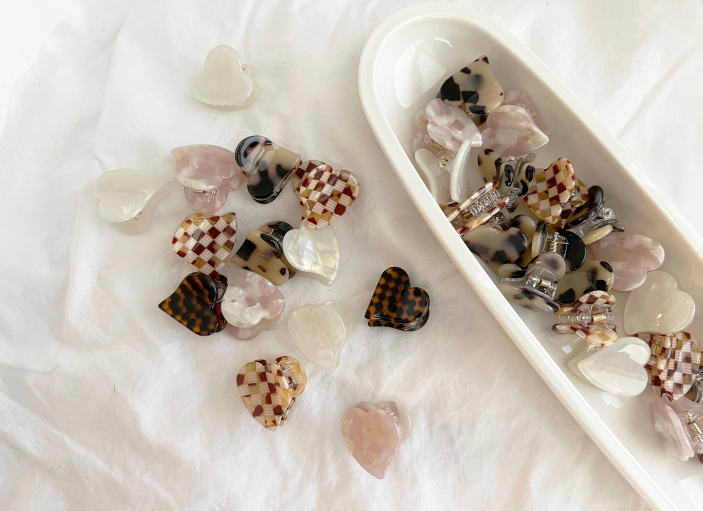 Heart Shape Acetate Hair Clip - DOLCE