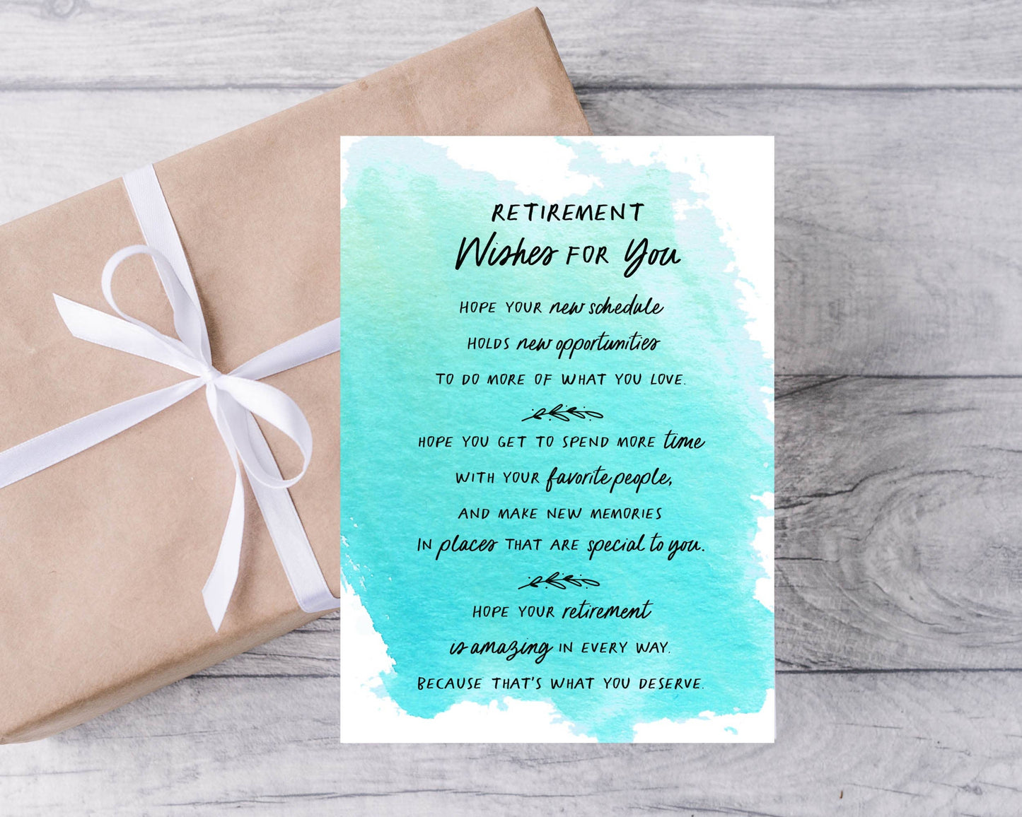 Retirement Wishes Card
