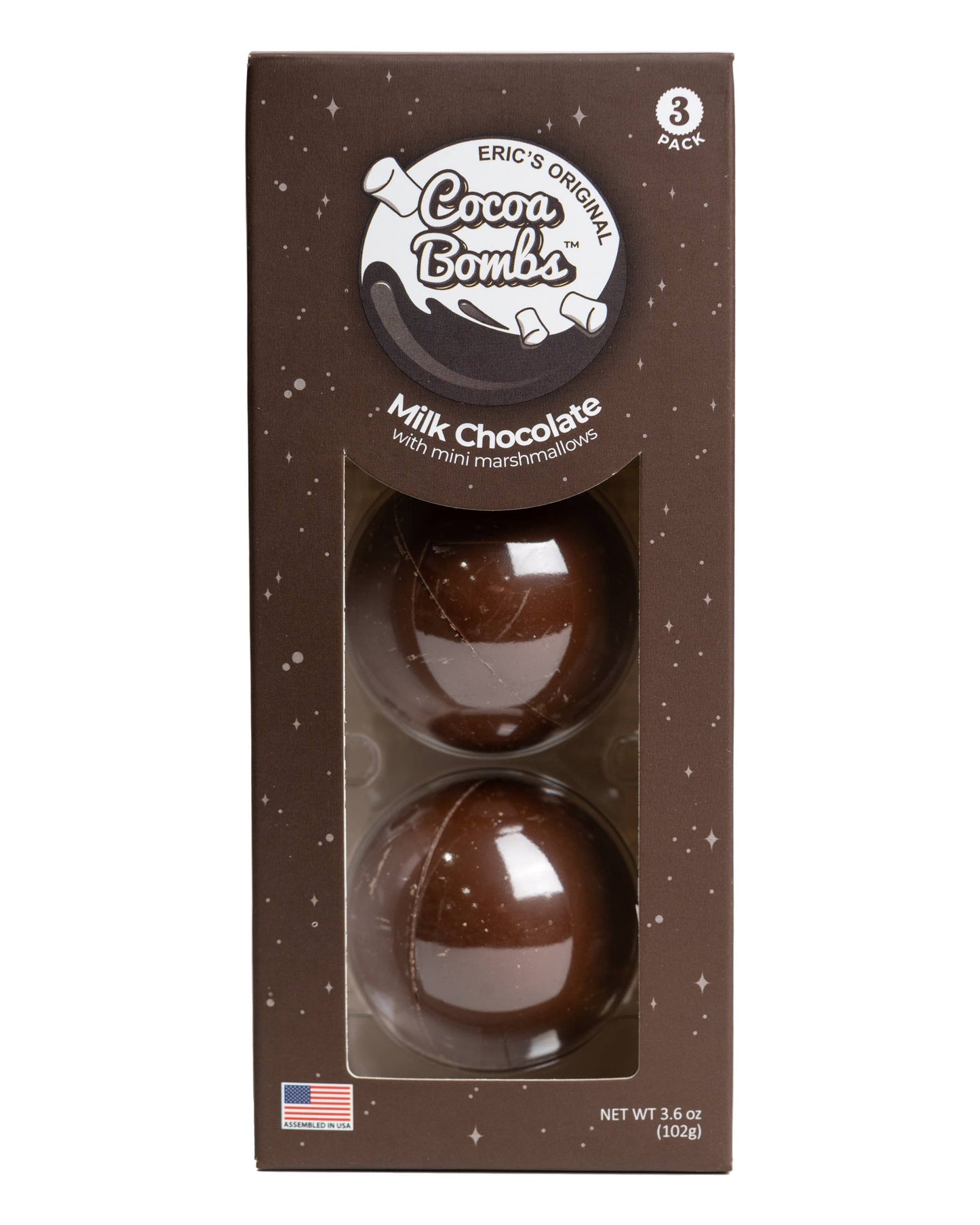 3 Pack Milk Chocolate Cocoa Bombs