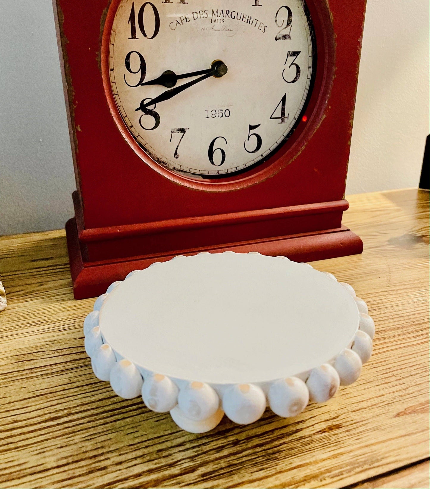 Farmhouse Beaded Wood Riser