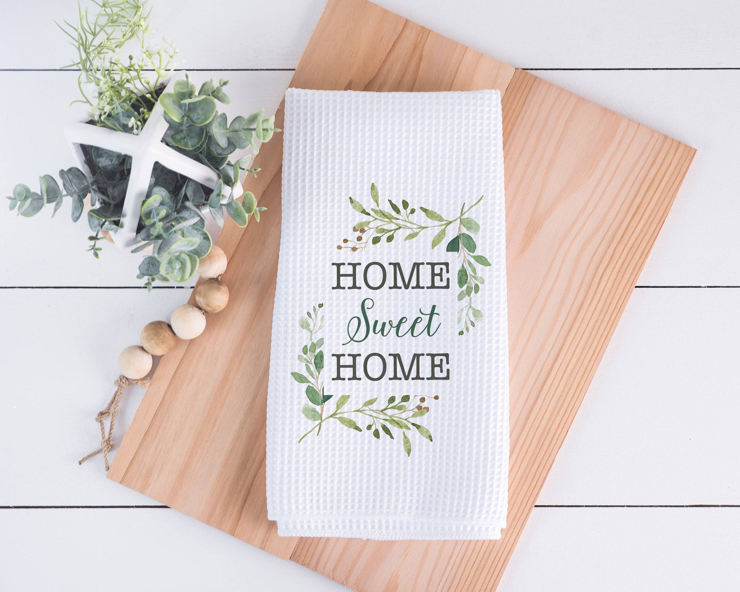 Home Sweet Home Kitchen Towel, Housewarming Dish Towel