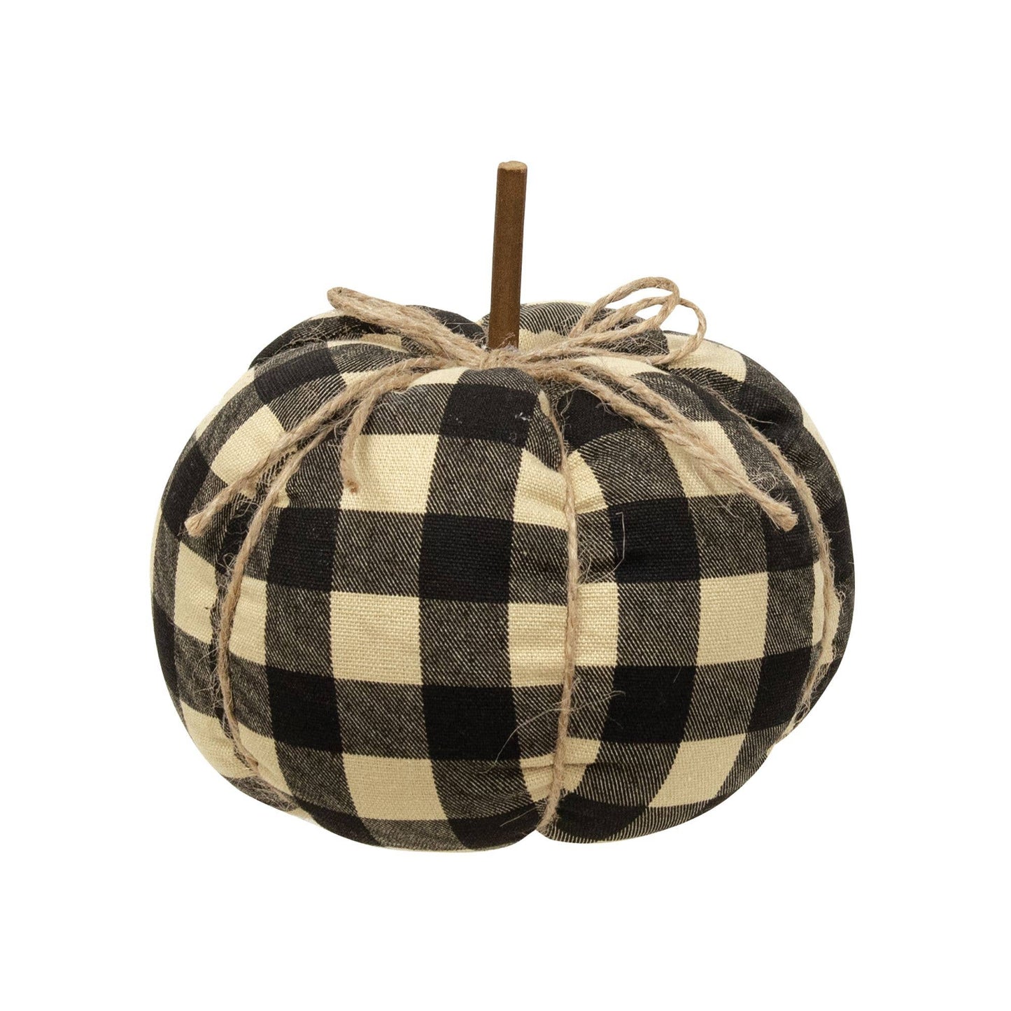 Medium Black Buffalo Check Pumpkin