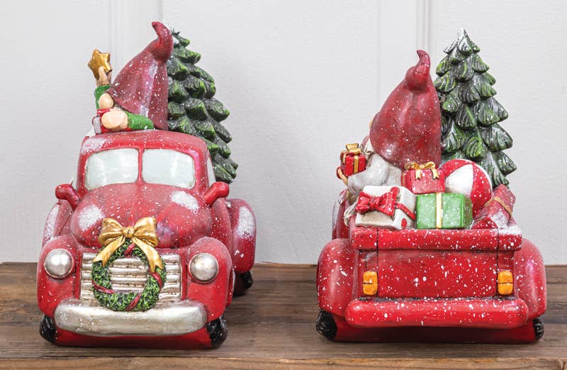 Christmas Gnome Truck W/Lights