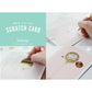 Scratch-off Pink & Gold Balloon - Birthday / Everyday Card