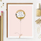 Scratch-off Pink & Gold Balloon - Birthday / Everyday Card