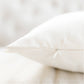 The Most Wonderful Time Watercolor Throw Pillow: Natural / Faux-Down / 16"