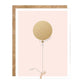 Scratch-off Pink & Gold Balloon - Birthday / Everyday Card