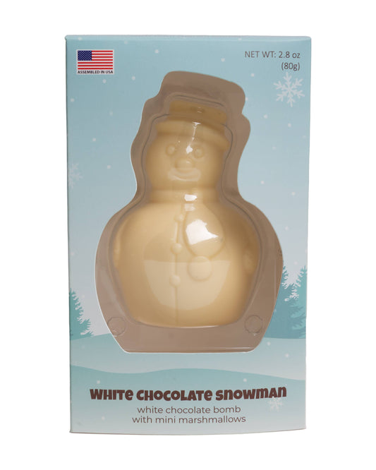 1 White Chocolate Snowman Cocoa Bomb