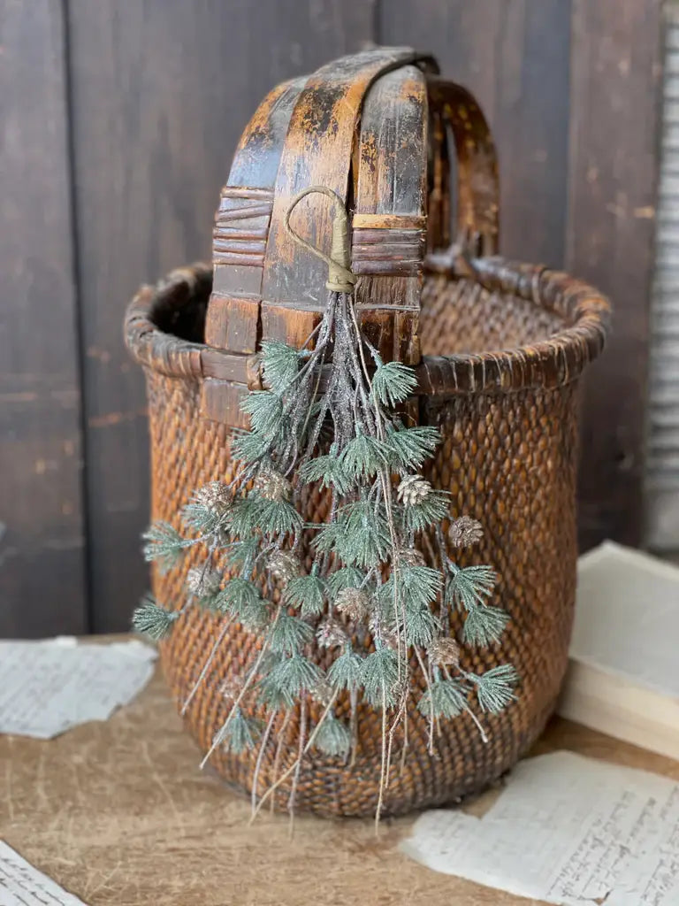 Gold Dust Pinecone Hanging | 15"