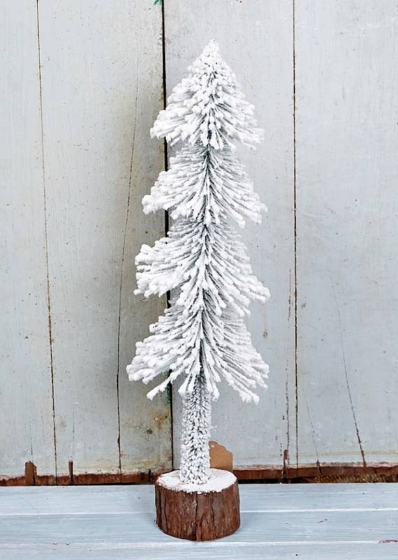 20in Heavy Snowy Pencil Tree