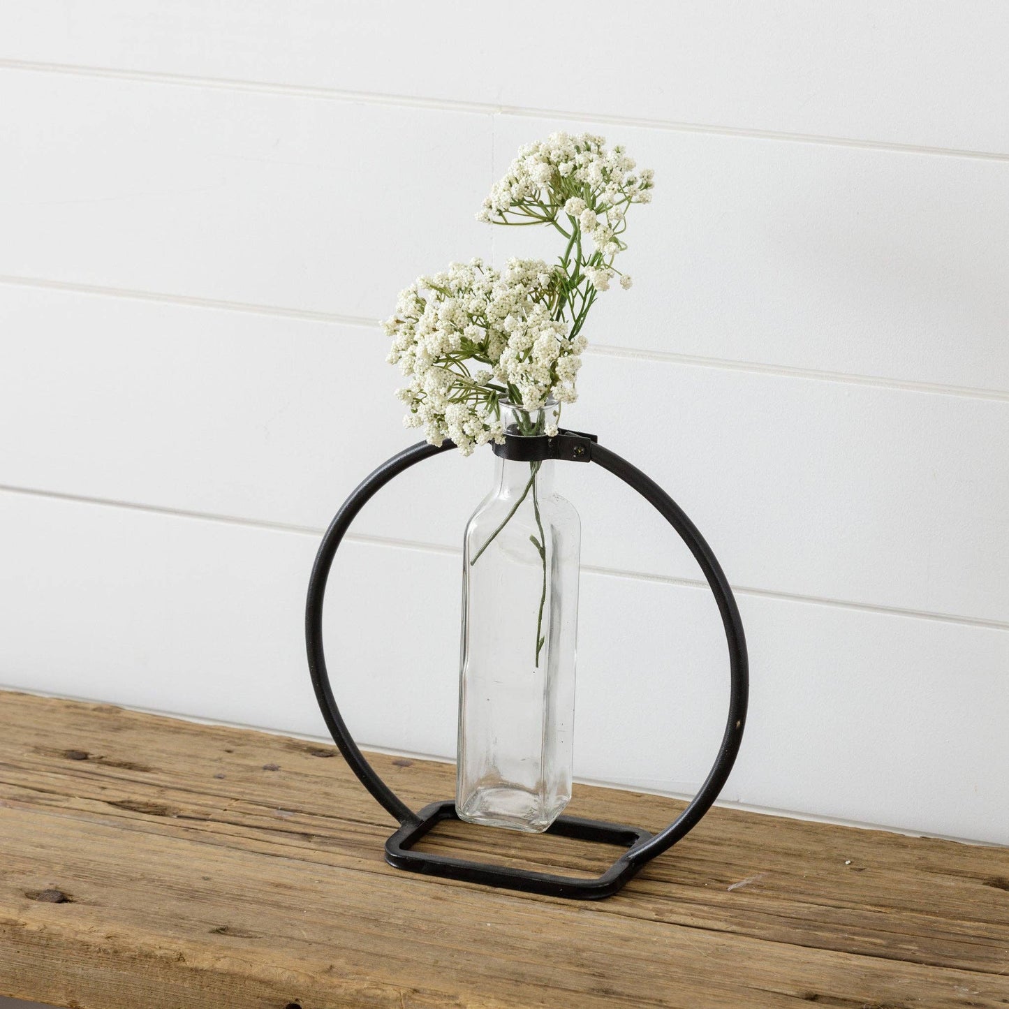Stem Vase With Metal Stand, Lg (PC)