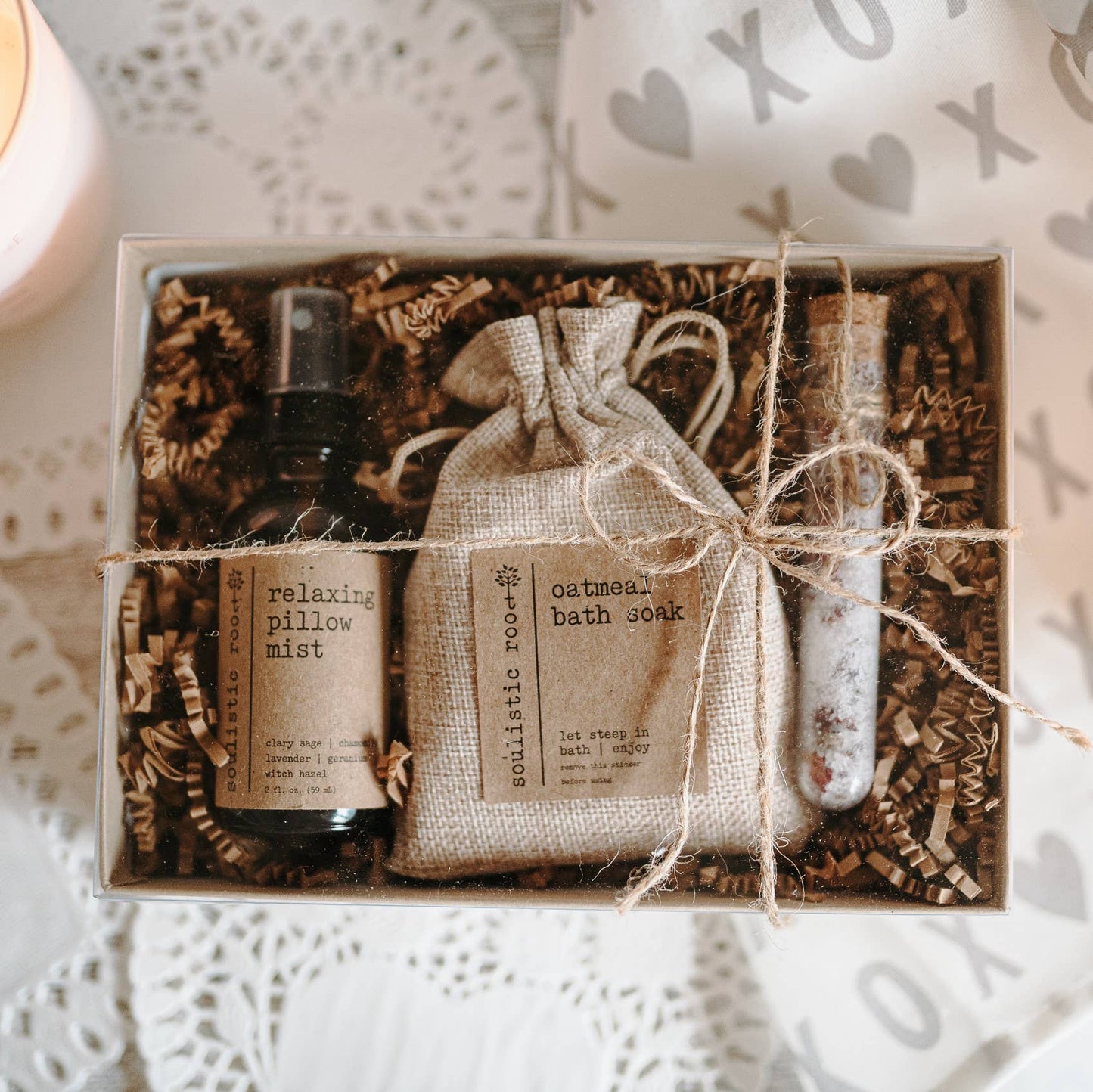 Gift Set | Relaxing Rose Trio with Pillow + Linen Spray