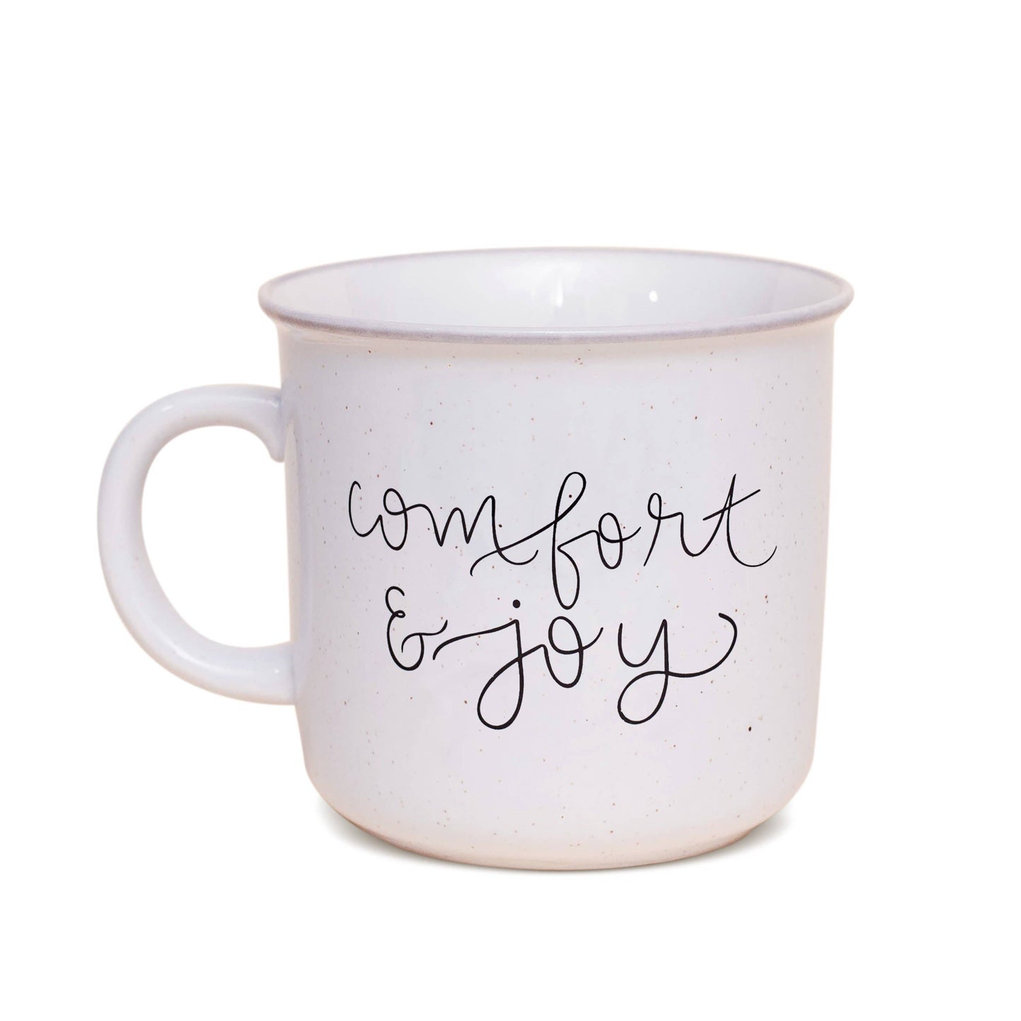 Comfort and Joy - Rustic Campfire Coffee Mug - 16 oz