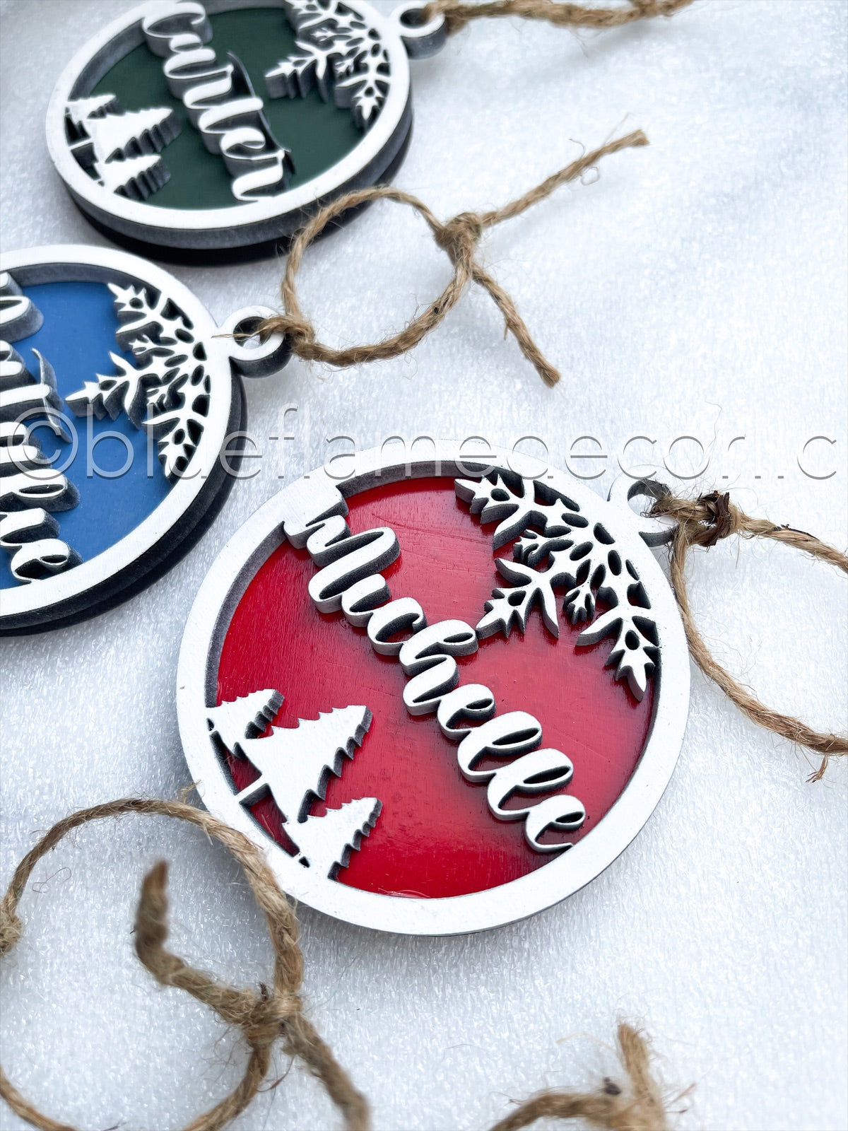 wooden customizable ornaments