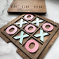 wooden tic-tac-toe game