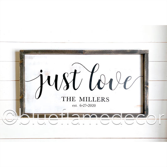 just love customizable wood sign