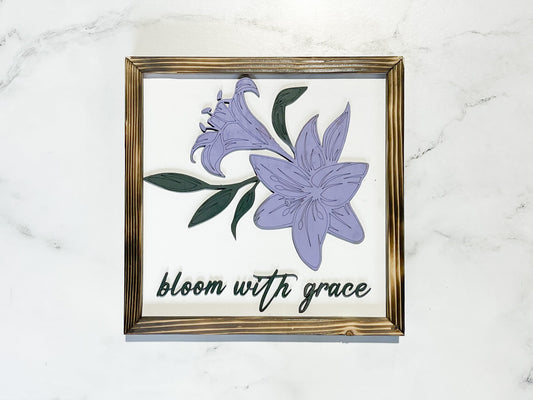 bloom with grace | 12x12